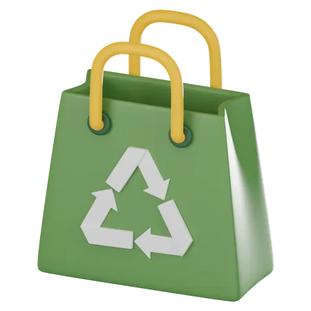 Bolsa ecológica  3D Icon