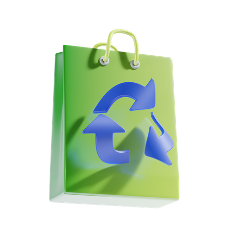 Bolsa ecológica  3D Icon