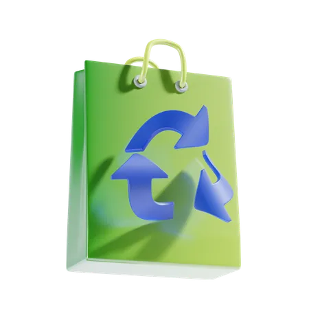 Bolsa ecológica  3D Icon