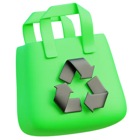 Bolsa ecológica  3D Icon