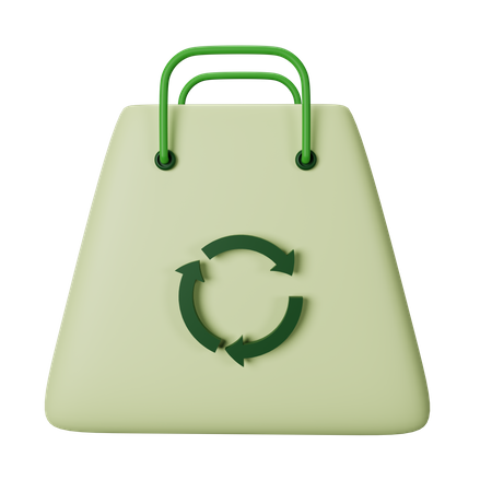 Bolsa ecológica  3D Icon