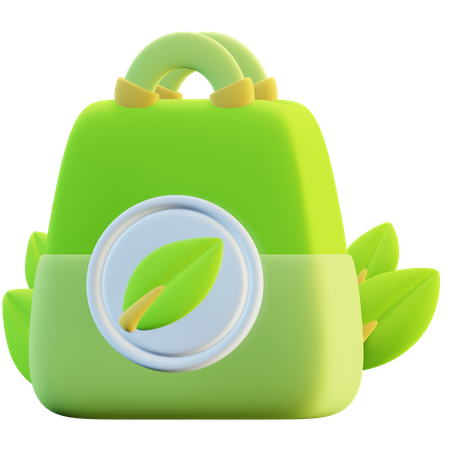 Bolsa ecológica  3D Icon