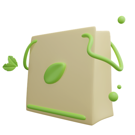 Bolsa ecológica  3D Icon