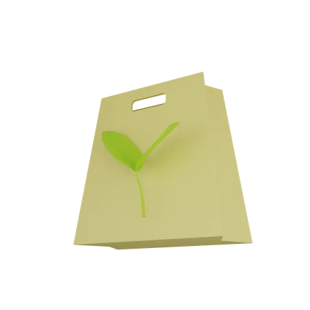 Bolsa ecologica  3D Icon