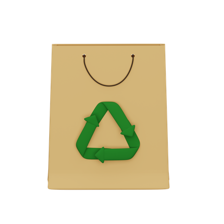 Bolsa ecologica  3D Icon