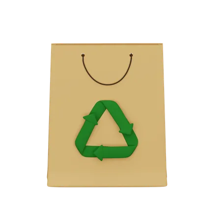 Bolsa ecologica  3D Icon