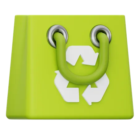 Bolsa ecologica  3D Icon