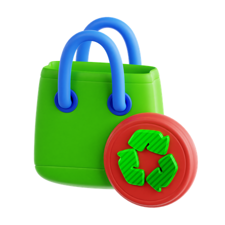 Bolsa ecológica  3D Icon