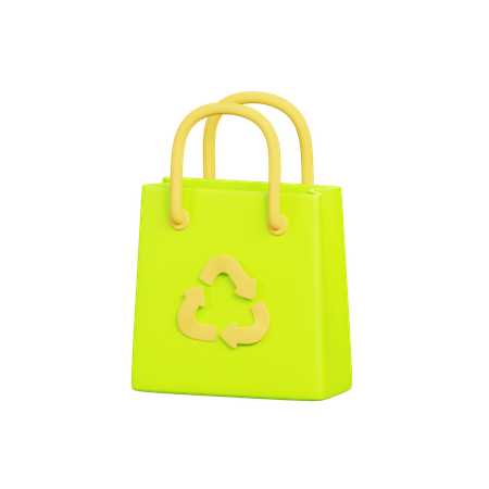 Bolsa ecológica  3D Icon