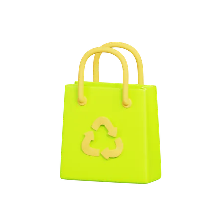 Bolsa ecológica  3D Icon