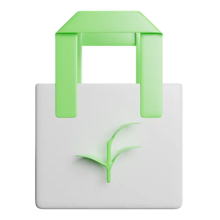 Bolsa ecológica  3D Icon