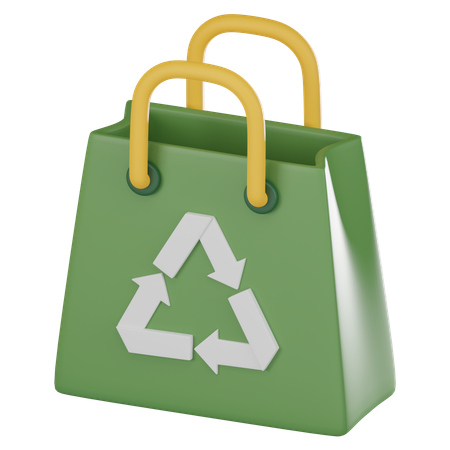 Bolsa ecológica  3D Icon