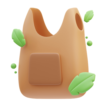 Bolsa ecologica  3D Icon