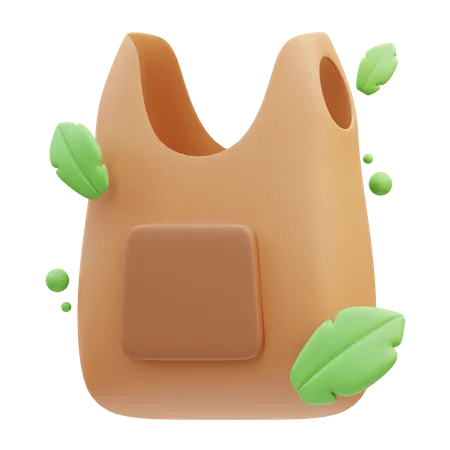 Bolsa ecologica  3D Icon