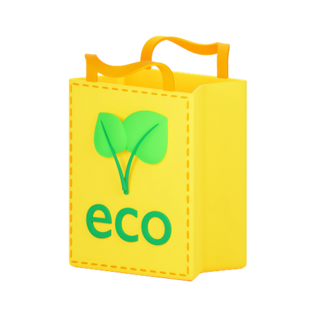 Bolsa ecologica  3D Icon