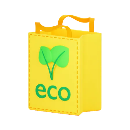 Bolsa ecologica  3D Icon