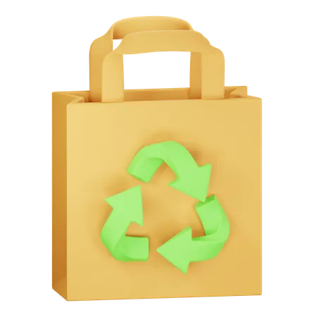 Bolsa ecologica  3D Icon