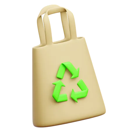 Bolsa ecologica  3D Icon