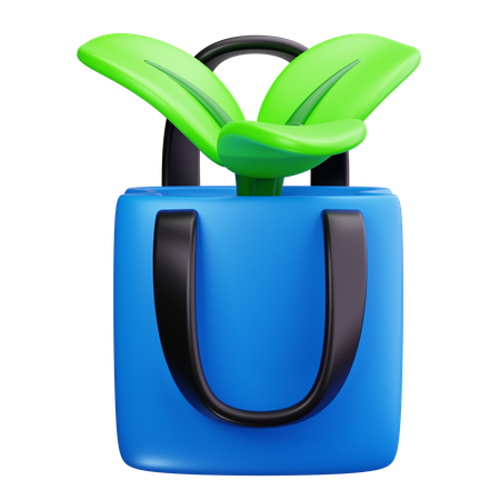 Bolsa ecológica  3D Icon