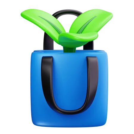 Bolsa ecológica  3D Icon