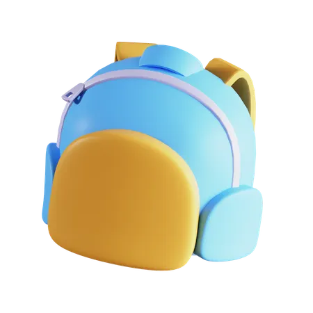 Mochila escolar  3D Icon