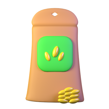 Bolsa de fertilizante  3D Icon