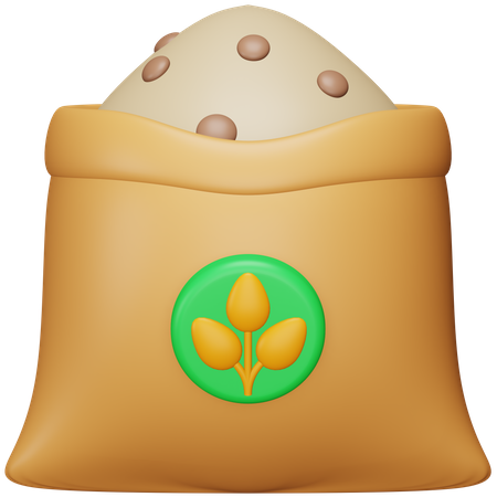 Bolsa de fertilizante  3D Icon
