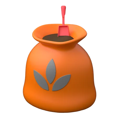 Bolsa de fertilizante  3D Icon