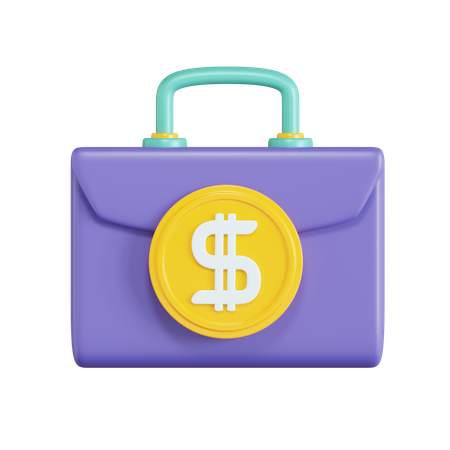 Bolsa financiera  3D Icon