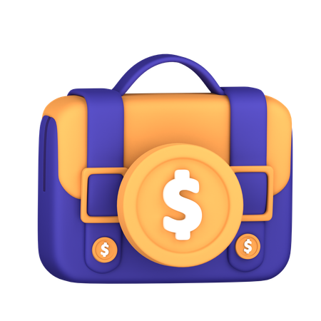 Bolsa financiera  3D Icon