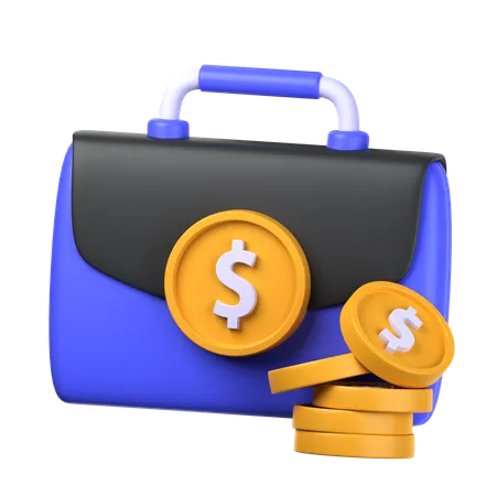 Bolsa financiera  3D Icon