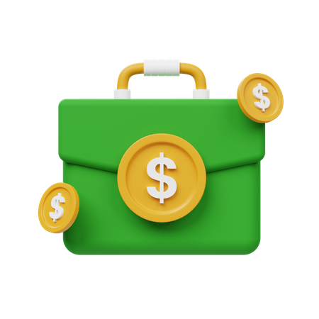 Bolsa financiera  3D Icon