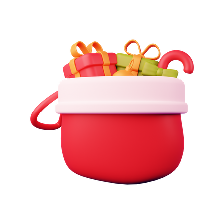 Bolsa de navidad  3D Illustration