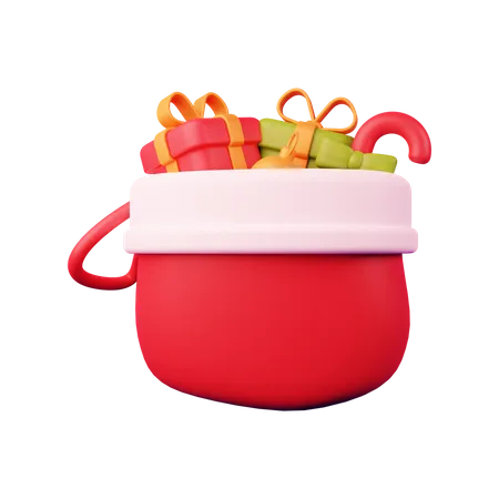 Bolsa de navidad  3D Illustration