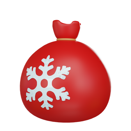 Bolsa de papai noel  3D Icon