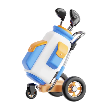 Saco de carrinho de golfe  3D Icon