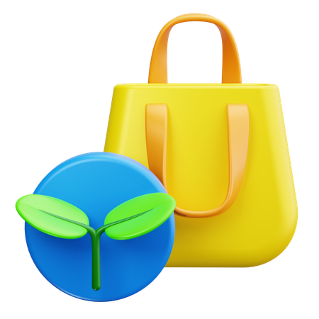 Bolsa reciclada  3D Icon