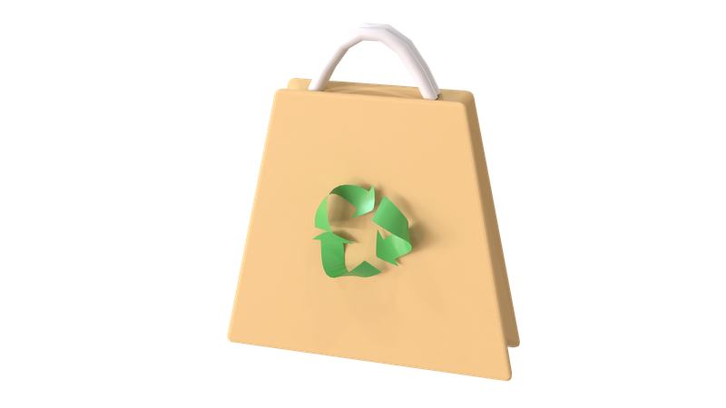 Bolsa reciclada  3D Icon