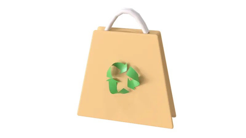 Bolsa reciclada  3D Icon