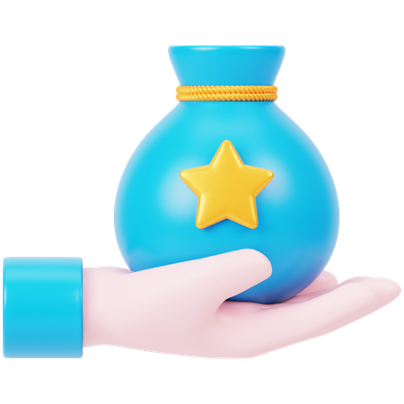 Bolsa de recompensa  3D Icon