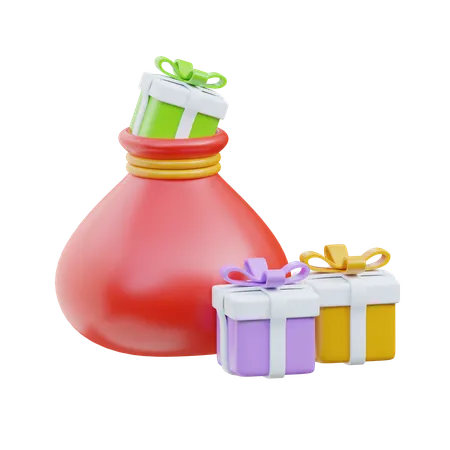 Bolsa de regalo  3D Icon