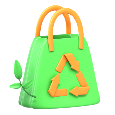 Bolsa reutilizable  3D Icon