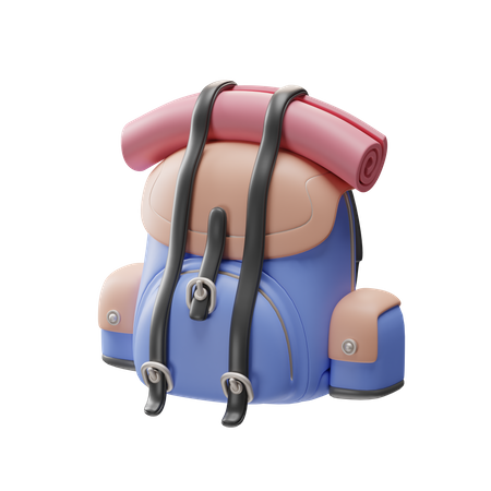 Bolsa de senderismo  3D Illustration