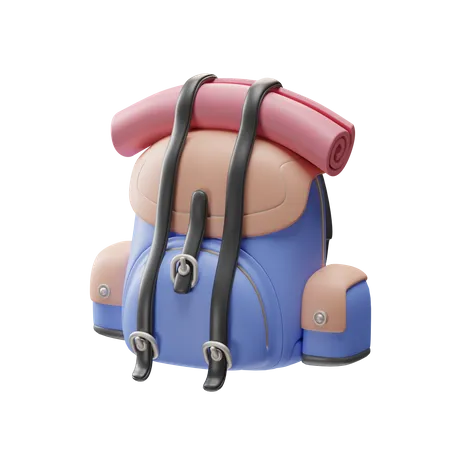 Bolsa de senderismo  3D Illustration