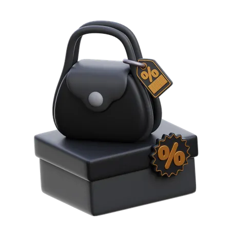 Venda de bolsas  3D Icon