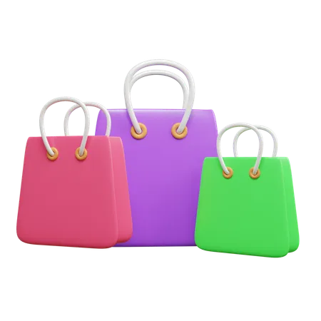 Bolsas de compra  3D Icon