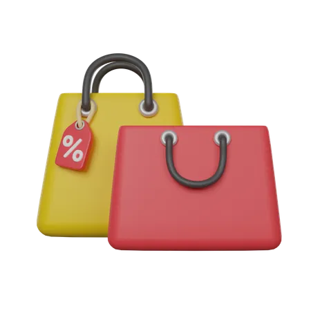 Bolsas de compra  3D Icon