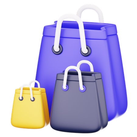 Bolsas de compra  3D Icon