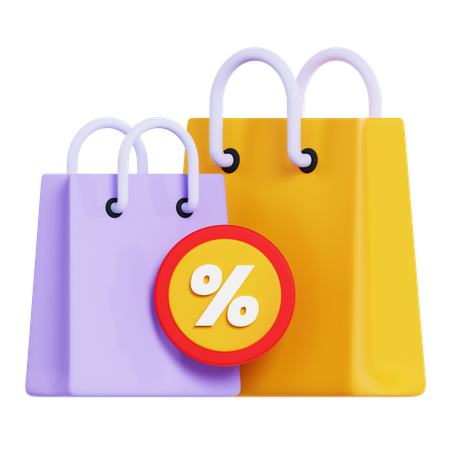 Bolsas de compra  3D Icon