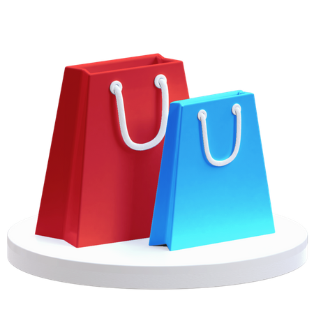 Bolsas de compra  3D Illustration